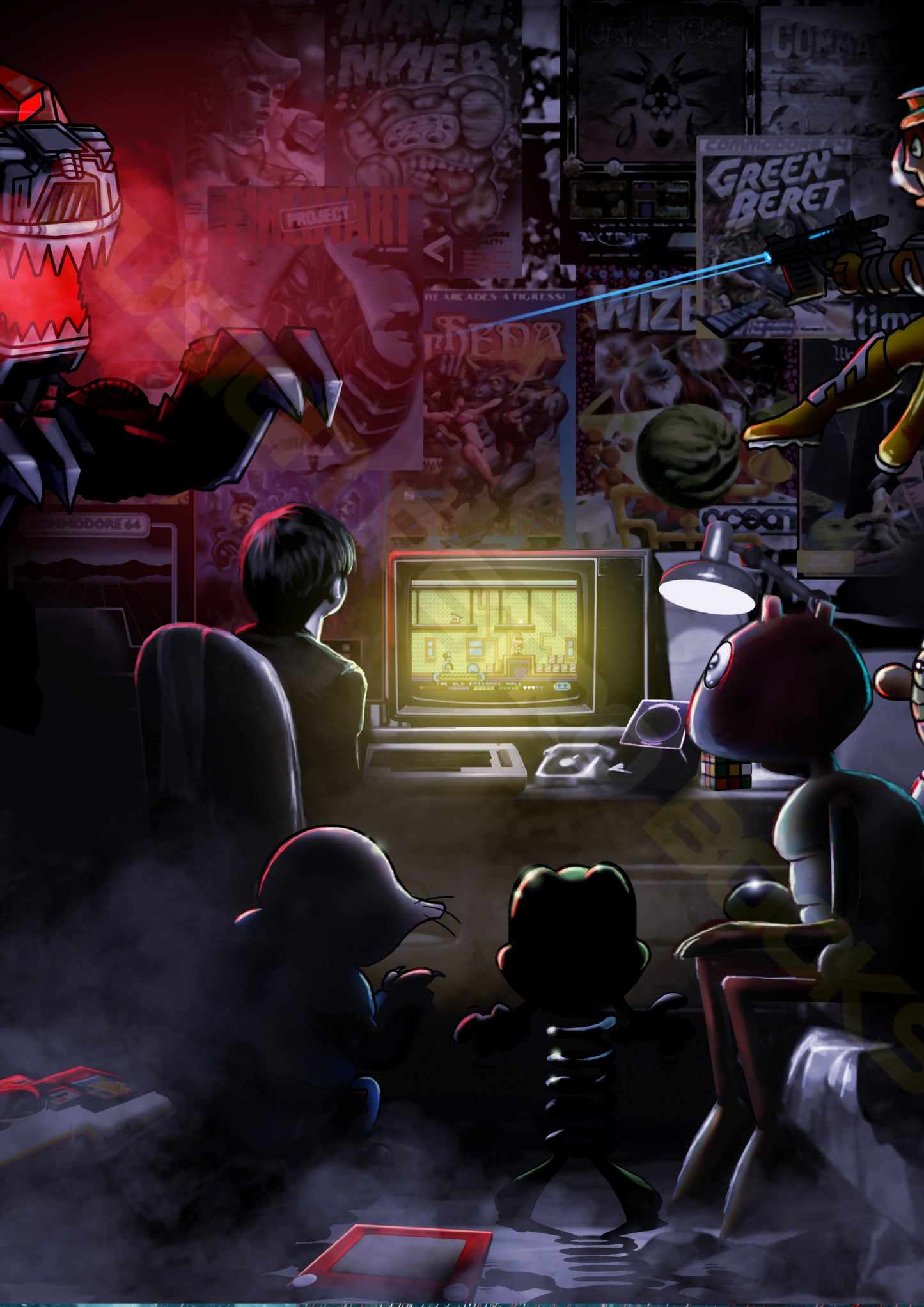 Crowded Around the C64